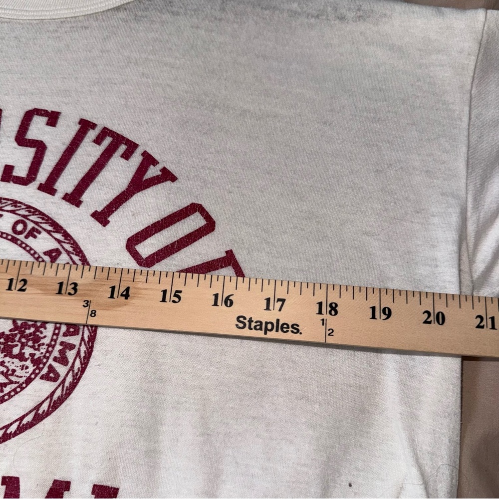 Vintage‎ Russell Athletic University of Alabama T Shirt Graphic Tee paper thin - Picture 6 of 10